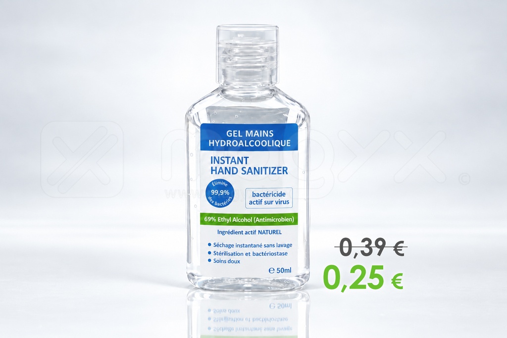 [0.25€] Gel hydroalcoolique en flacon — 50 ml